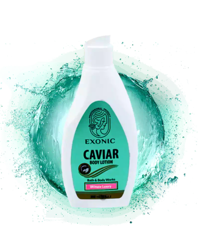 لوسیون بدن اکسونیک عصاره ی خاویار،مرطوب کننده و تغذیه کننده