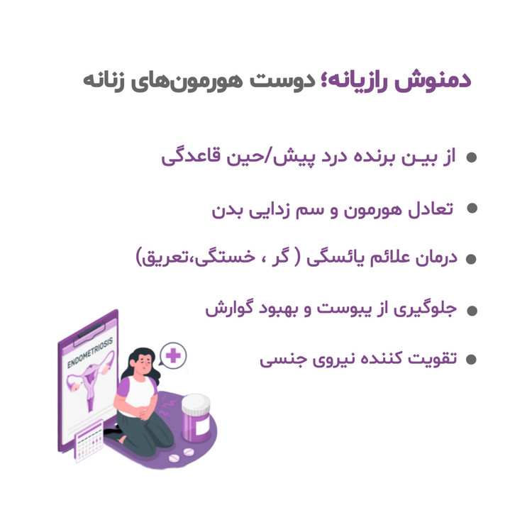 دمنوش رازیانه ستین مناسب درد قاعدگی