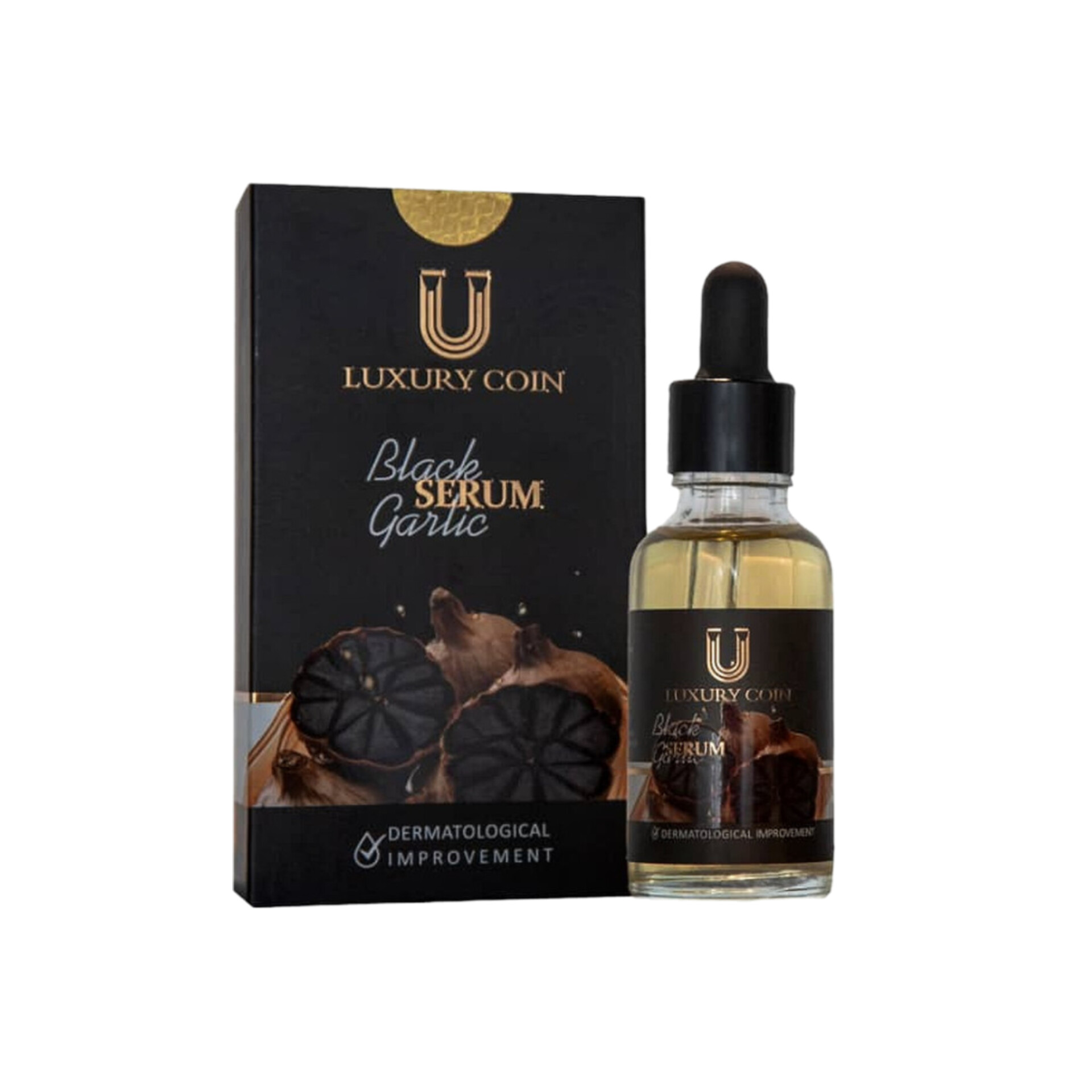 سرم سیر سیاه قطع ریزش مو تقویت و پرپشتی۴۰ml لاکچری کوین
