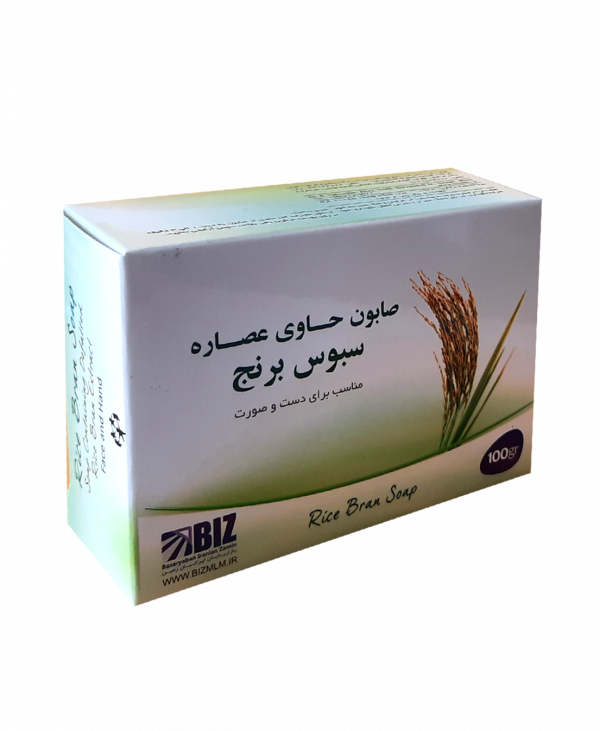 صابون سبوس برنج بهبود دهنده و روشن کننده پوست
