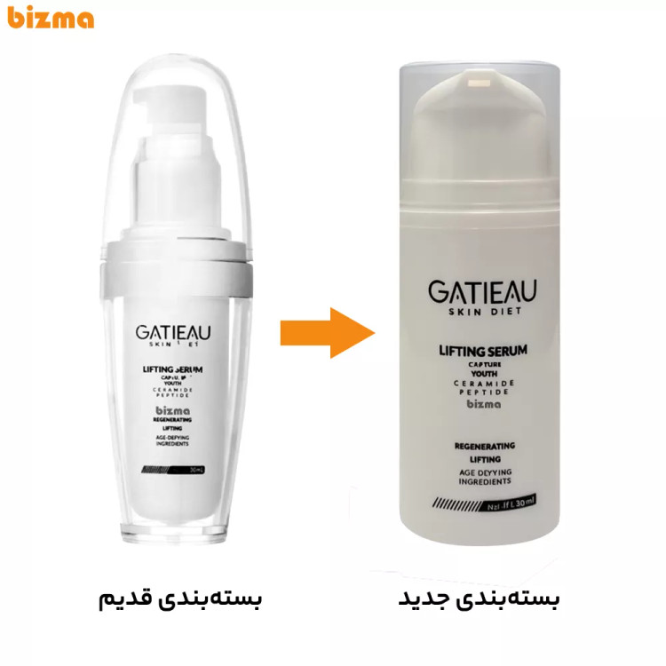 سرم لیفتینگ صورت گاتیو ۳۰ml جوانساز کلاژن سازی کاهش چین و چروک